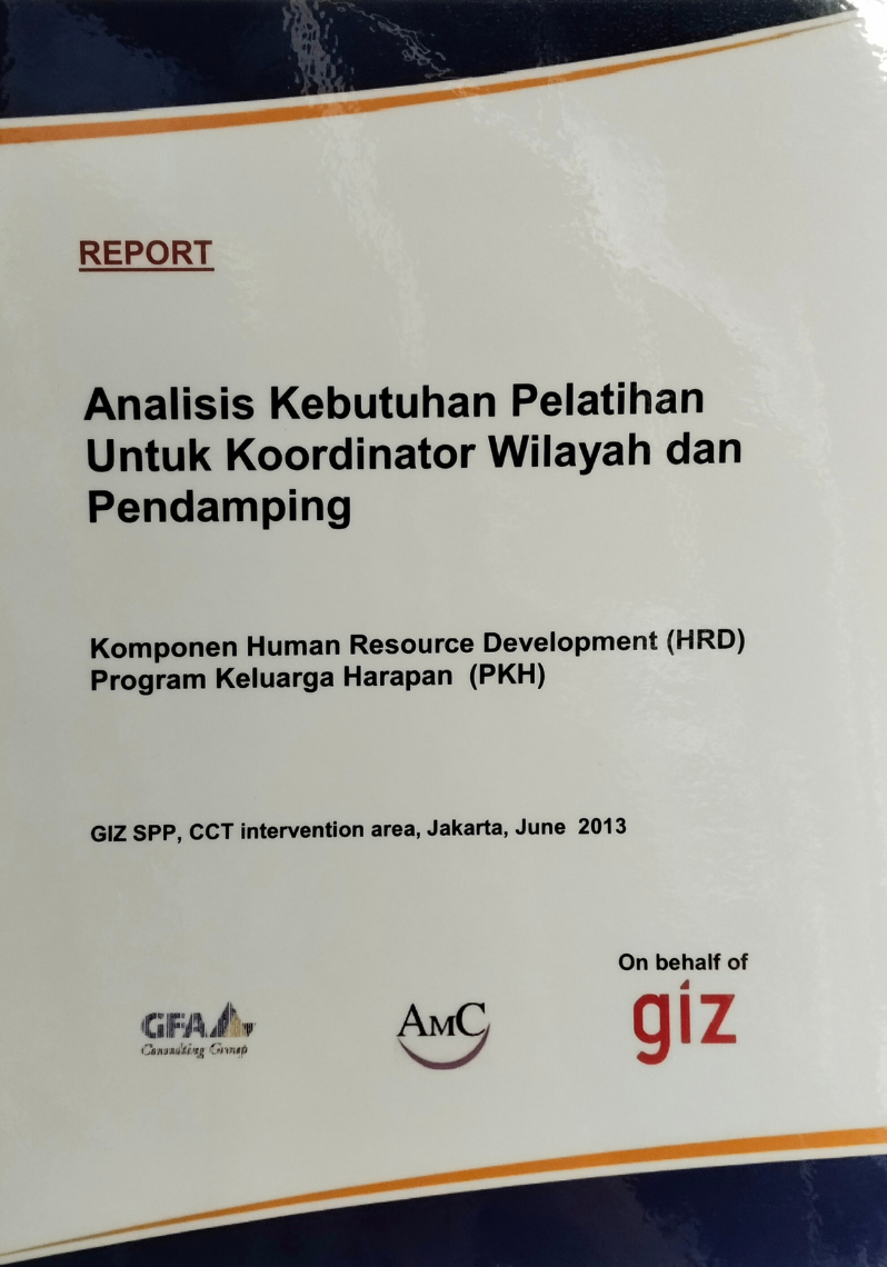 Analisis Kabutuhan Pelatihan Untuk Koordinator Wilayah dan Pendamping