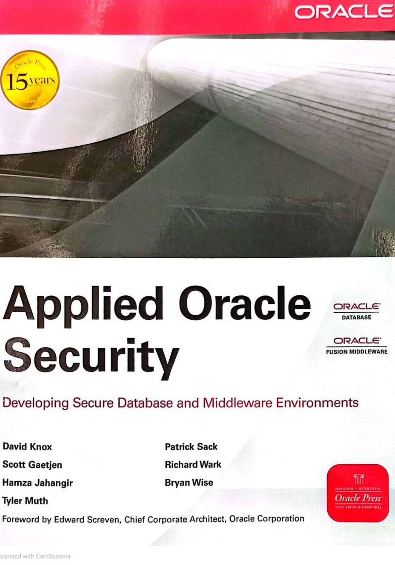 Applied Oracle Security: Developing Secure Database and Middleware Environments