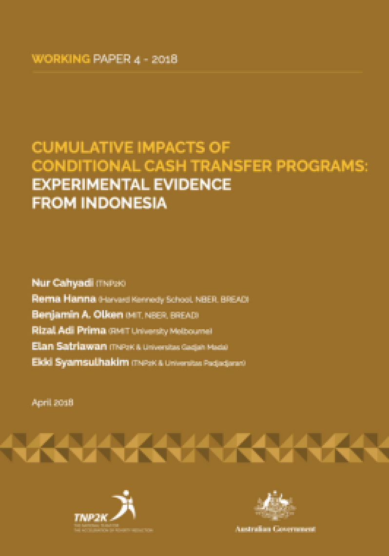 Cumulative Impacts of Conditional Cash Transfer Programs: Experimental Evidence from Indonesia