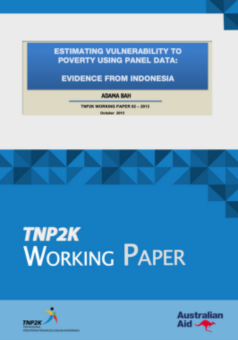 Estimating Vulnerability to Poverty Using Panel Data: Evidence From Indonesia