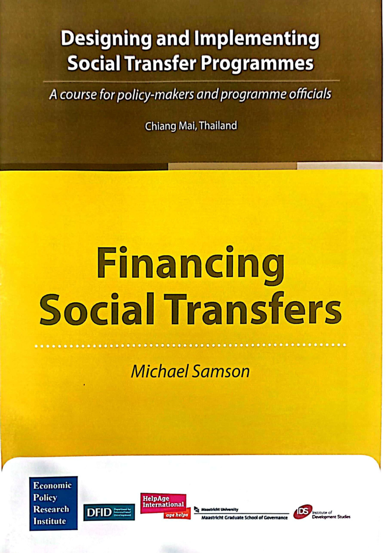 Financing Social Transfers