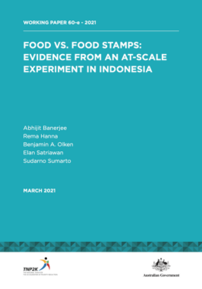 Food Vs. Food Stamps: Evidence From an At-Scale Experiment in Indonesia