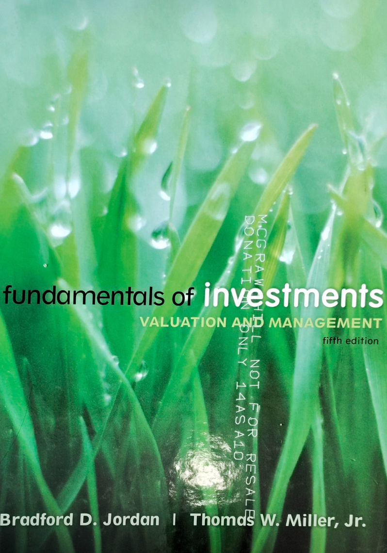 Fundamentals of Investments Valuation and Management