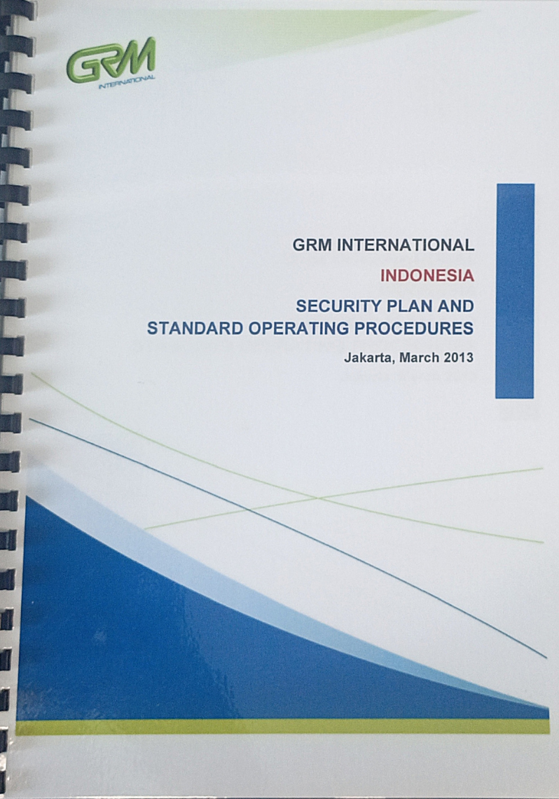 GRM International Indonesia : Security plan and standard operating procedures