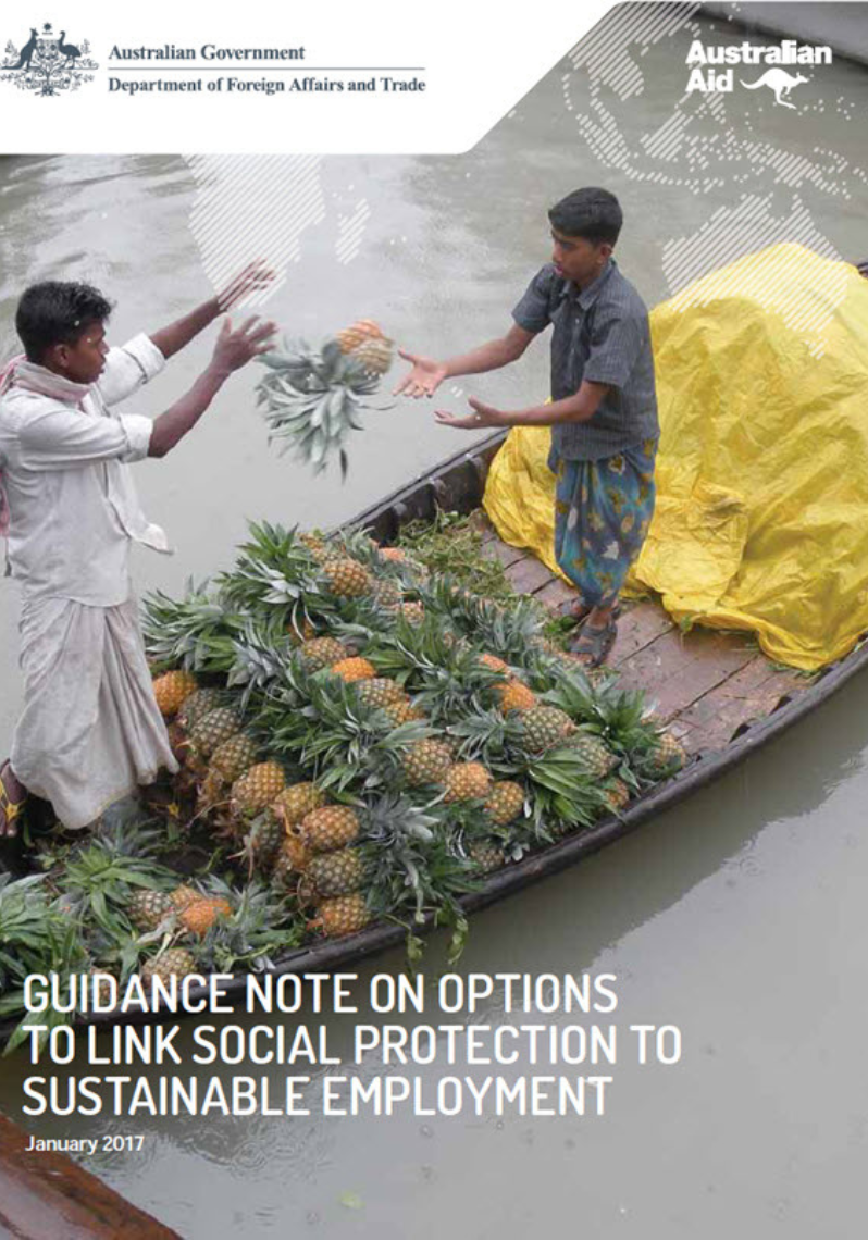 Guidance Note On Options to Link Social Protection to Sustainable Employment