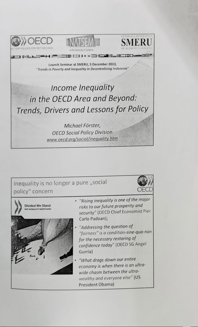 Income Inequality in the OECD Area and Beyond: Trends, Drivers and Lessons for Policy