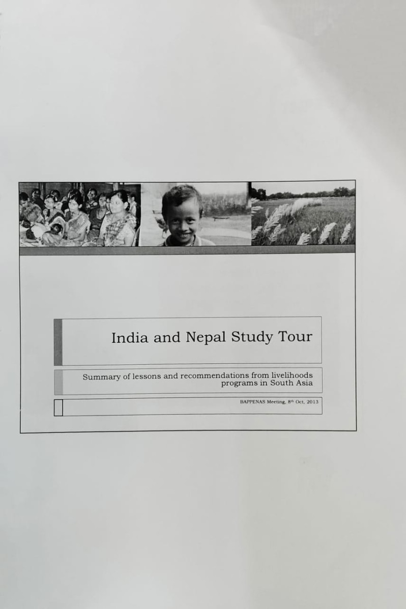 India and Nepal Study Tour: summary of lessons and recommendations from livelihoods programs in South Asia