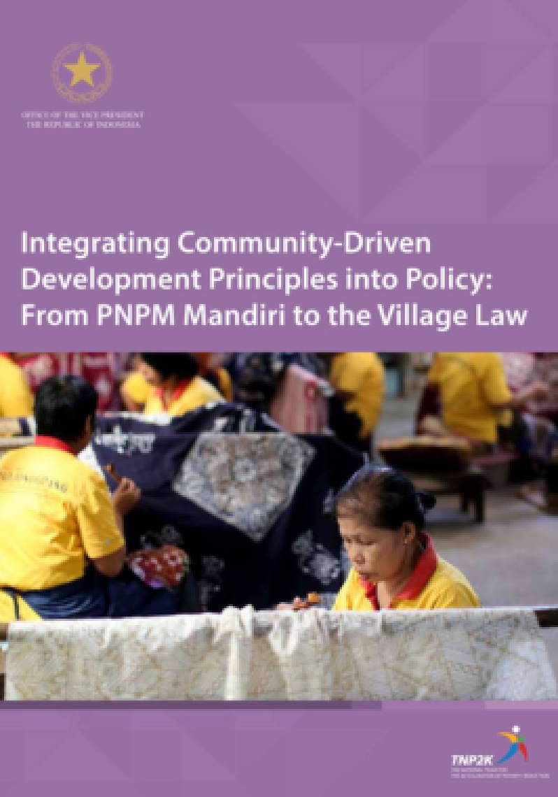 Integrating Community-Driven Development Principles into Policy From PNPM Mandiri