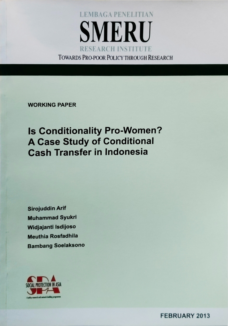 Is Conditionality Pro-Women? A Case Study of Conditional Cash Transfer in Indonesia