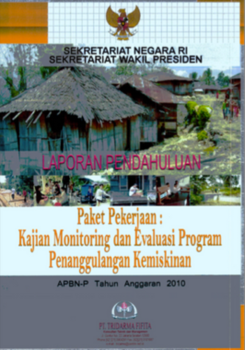 Kajian Monitoring dan Evaluasi Program Penanggulangan Kemiskinan