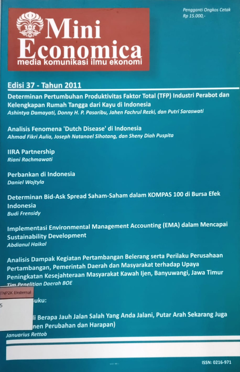 Mini Economica: media komunikasi ilmu ekonomi edisi 37 tahun 2011