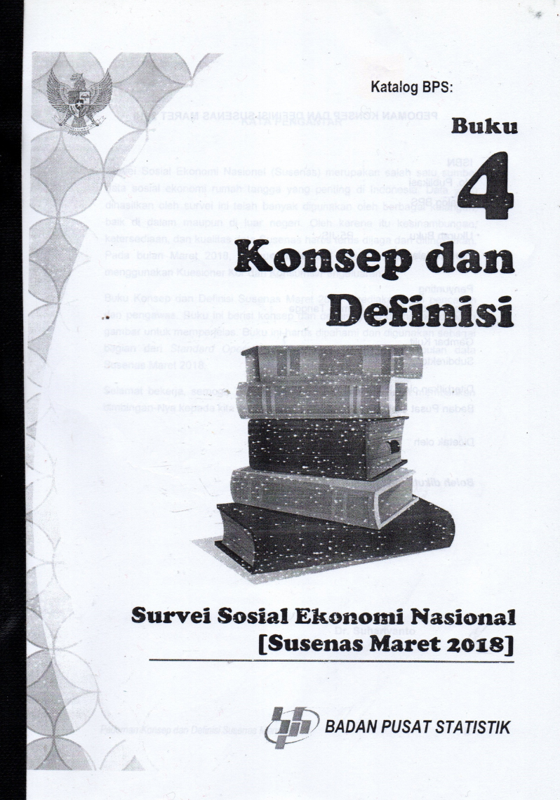 Pedoman Konsep dan Definisi Susenas Maret 2018