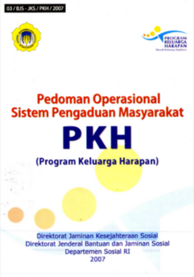 Pedoman Operasional Sistem Pengaduan Masyarakat PKH (Program Keluarga Harapan)