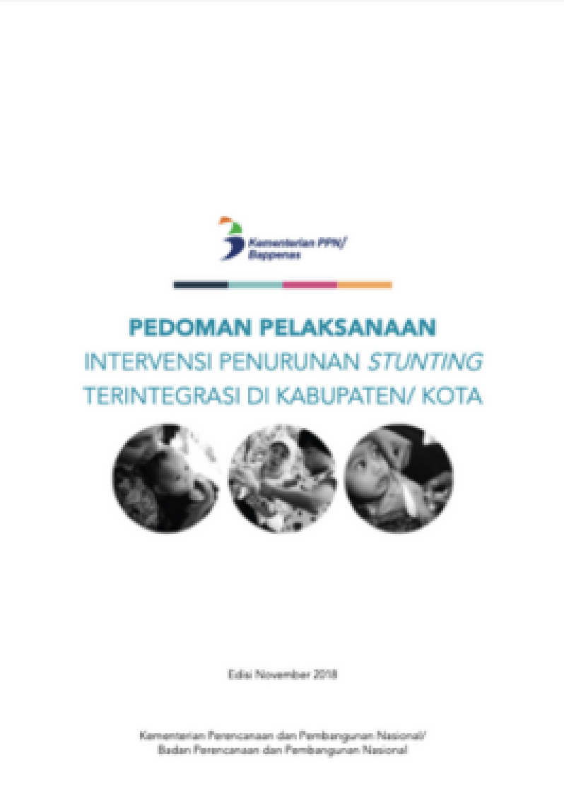 Pedoman Pelaksanaan Intervensi Penurunan Stunting Terintegrasi Di Kabupaten/Kota