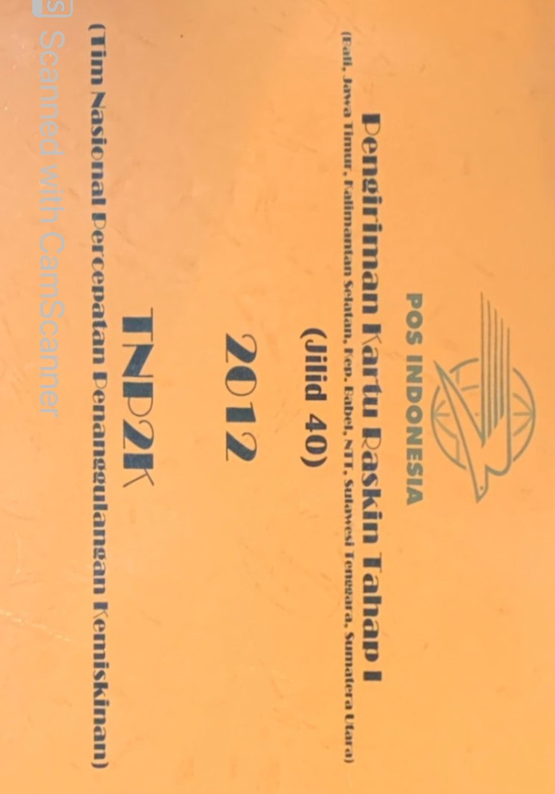 Pengiriman Kartu Raskin Tahap I (Bali, Jawa Timur, Kalimantan Selatan, Kep. Babel, NTT, Sulawesi Tenggara, Sumatera Utara) Jilid 40