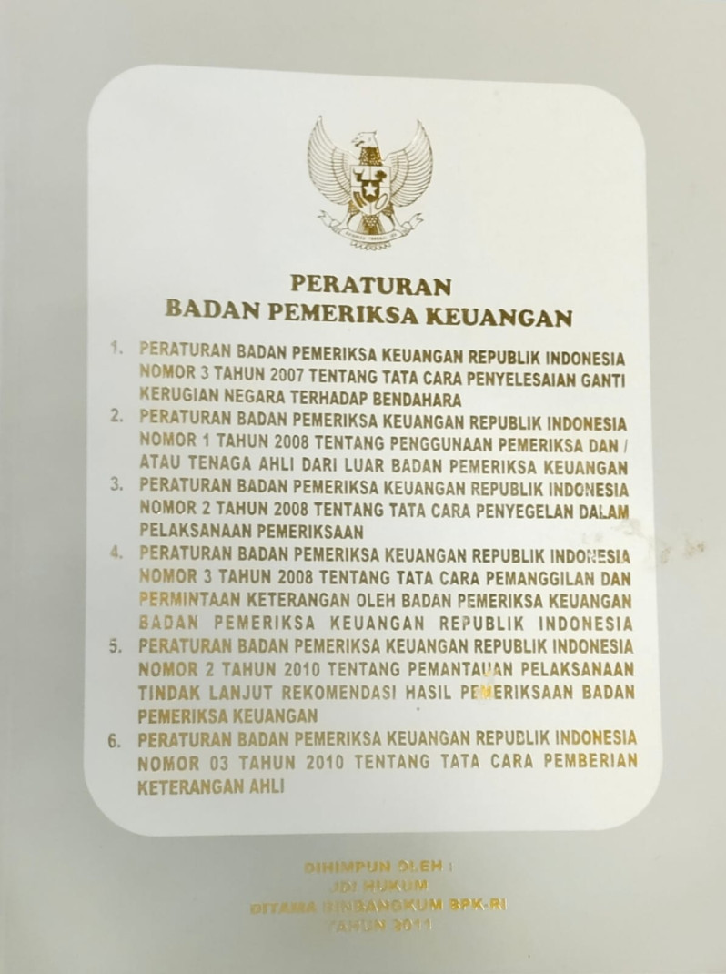 Peraturan Badan Pemeriksa Keuangan