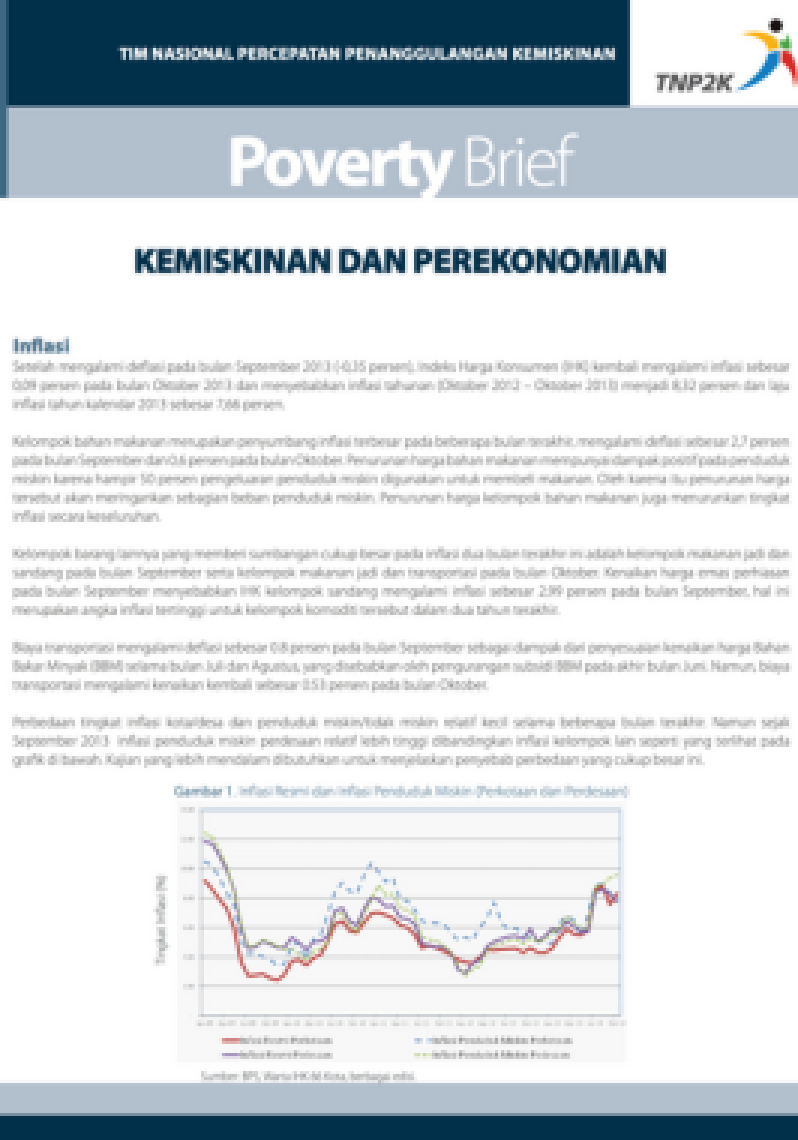 Poverty Brief Kemiskinan Dan Perekonomian