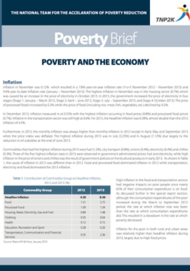 Poverty Brief Poverty And The Economy