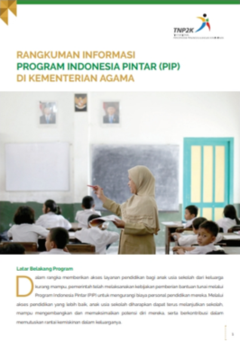 Rangkuman Informasi Program Indonesia Pintar (PIP) Di Kementerian Agama