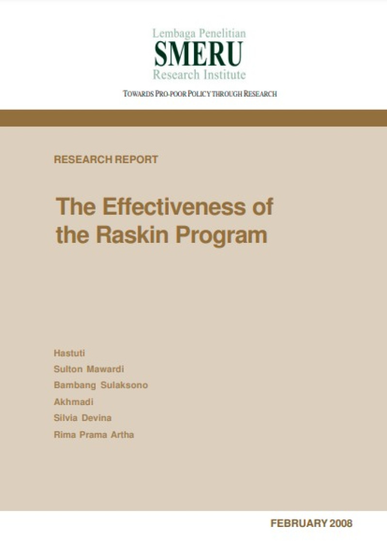 Report Study Effectivness of Raskin Program Design and Implementation