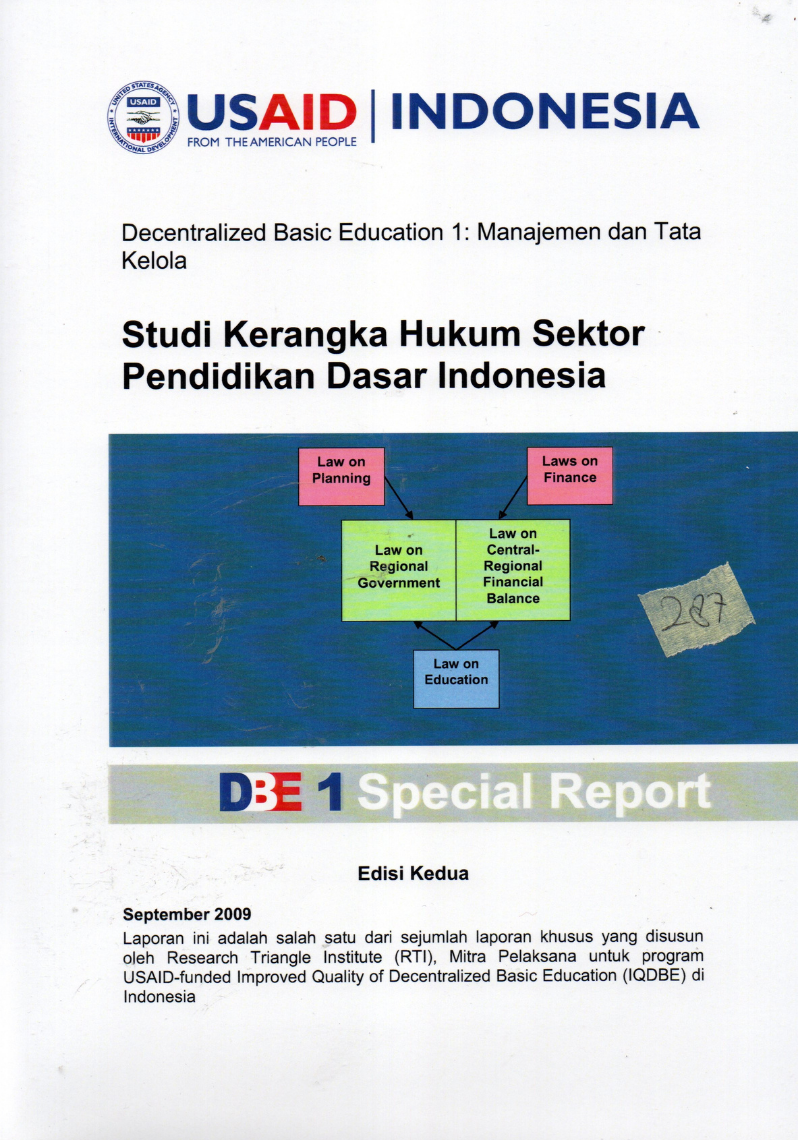 Studi Kerangka Hukum Sektor Pendidikan Dasar Indonesia (Edisi Kedua)