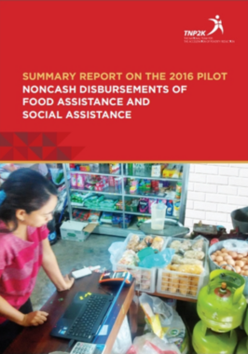 Summary Report On The 2016 Pilot Noncash Disbursements Of Food Assistance And Social Assistance