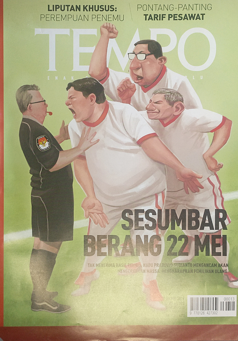 Tempo Edisi 20-26 Mei 2019 : Sesumbar Berang 22 Mei