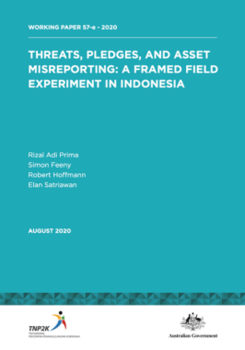 Threats, Pledges, and Asset Misreporting: a Framed Field Experiment in Indonesia